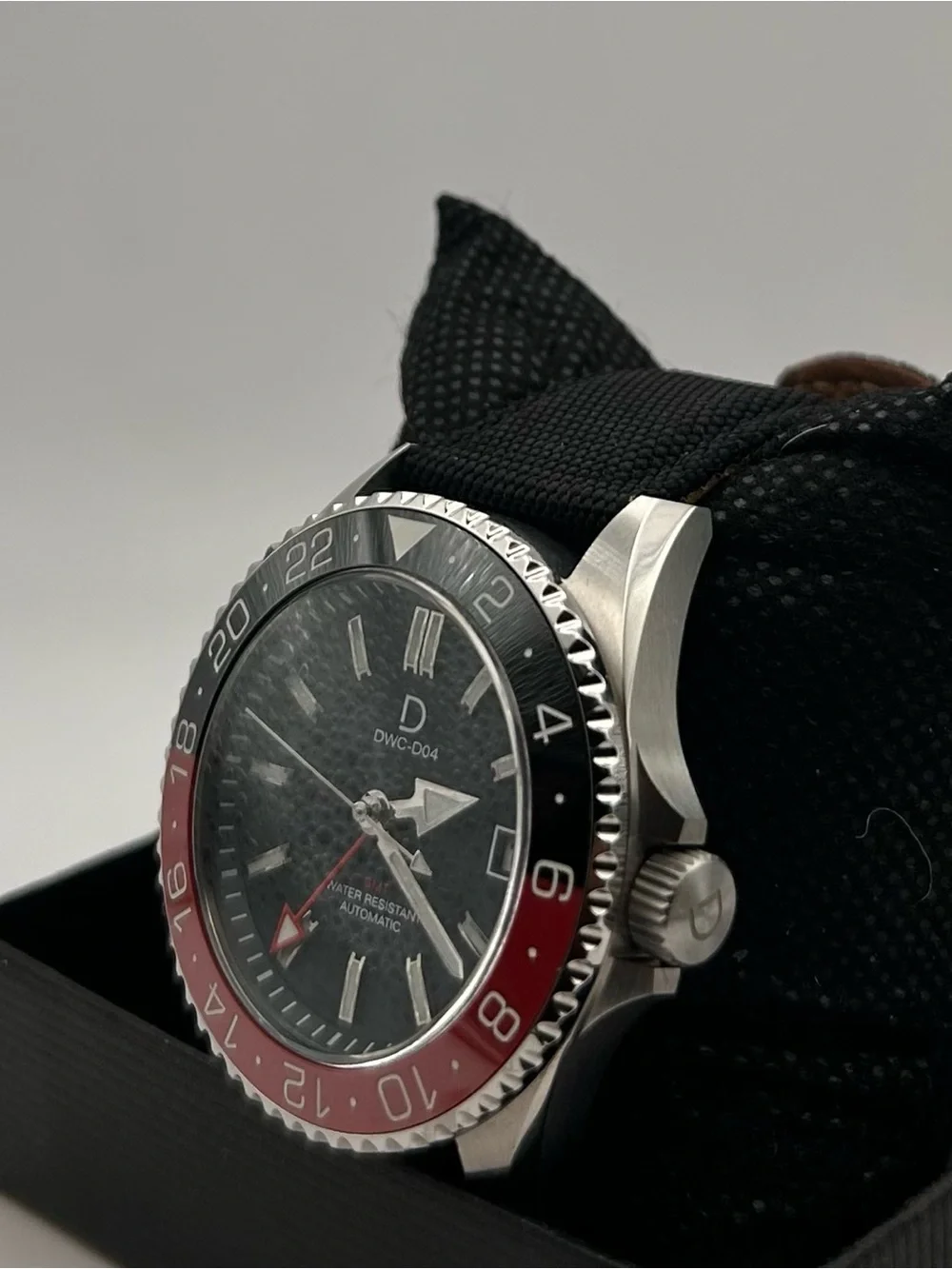DIY Watch Club DWC-D04 Men’s Black Dial Coke Bezel Automatic 42mm Watch